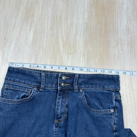 Patagonia Mid Rise Organic Cotton Dark Wash Casual Boot Cut Denim Jeans 28 - Picture 12 of 16